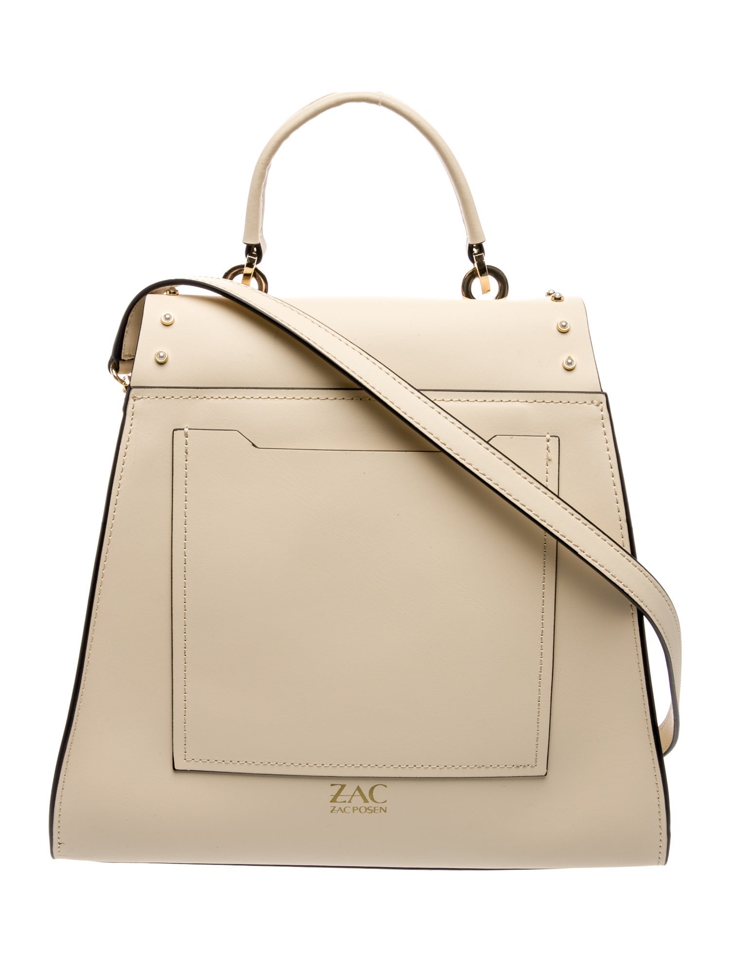 Zac Posen Leather Top Handle Bag